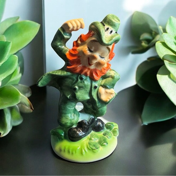 Vintage Lefton Exclusives Japan Porcelain Irish Dancing Leprechaun - Picture 2 of 7